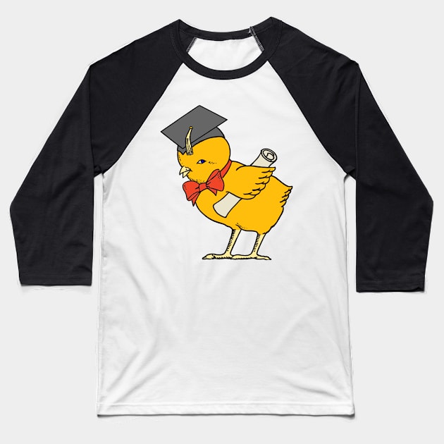 Educated Chick Baseball T-Shirt by alexp01